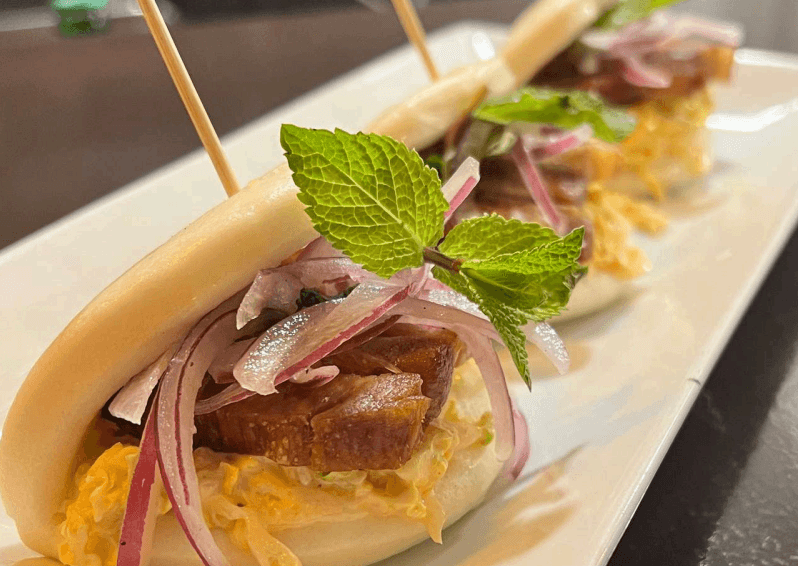 Bao de cerdo ibérico